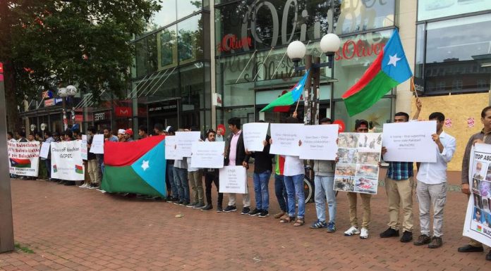 BRP protests against China and Pakistan during G20 summit in Hamburg