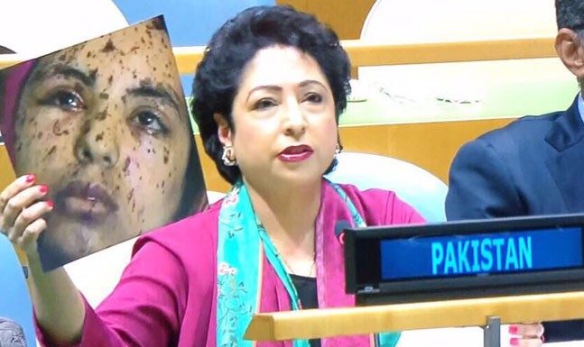 Pakistan envoy Lodhi passes off Palestinian victim as a Kashmiri