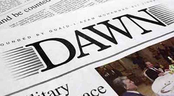 RSF condemns ban on Dawn news