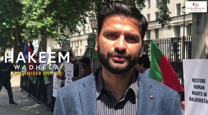 BNM UK protests in London against abduction of Baloch women