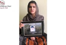 Mehlab Baloch pleads Human Rights groups for her father’s release