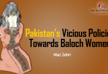 Pakistan’s vicious policies towards Baloch women – Niaz Zehri