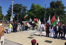 Pashtuns and Baloch protest in Switzerland against Pakistani Army