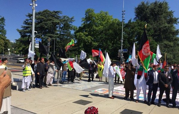 Pashtuns and Baloch protest in Switzerland against Pakistani Army