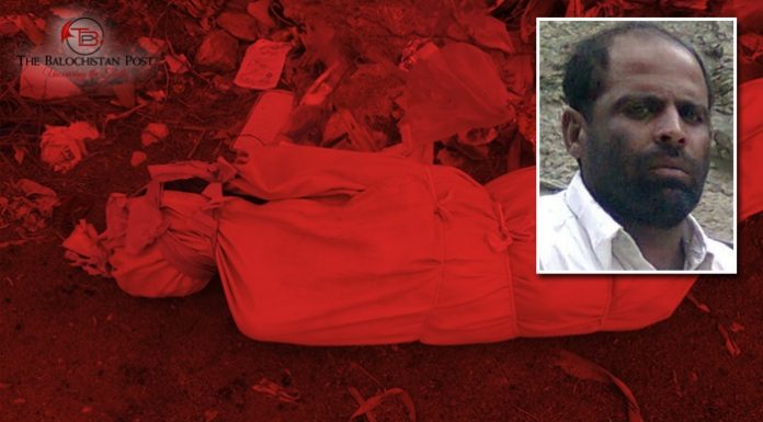 Dead body found of a Baloch missing for 3 years