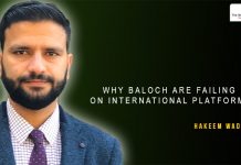 Why Baloch are failing on international platform? – Hakeem Wadhela