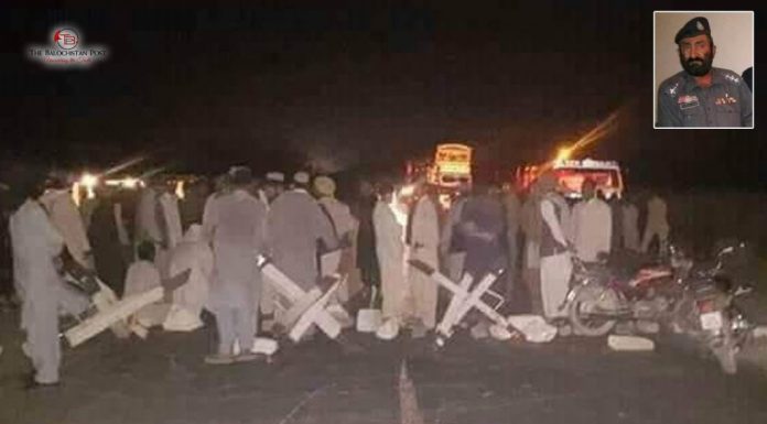 Levies officer killed, highway blocked in protest