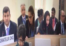 Baloch activists accuse Pakistan of xenophobia at UN