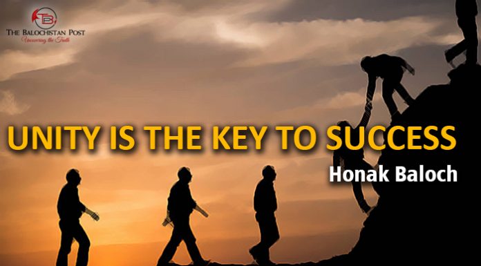 Unity is the key to success – Honak Baloch