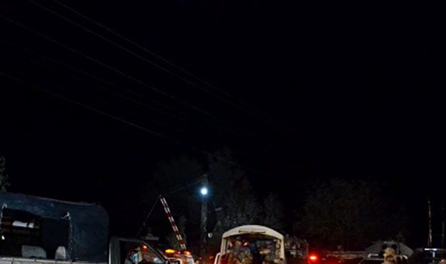 Hub: Police vehicle attacked