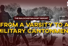 From a Varsity to a Military Cantonment – The Balochistan Post Report