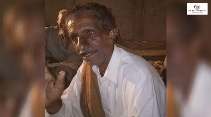 An elderly man abducted from Kech district