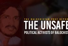 The Unsafe Political Activists of Balochistan