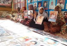Protest for missing persons continues for 3550th day