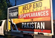 Baloch groups launch poster campaign in US on Pakistani PM’s visit