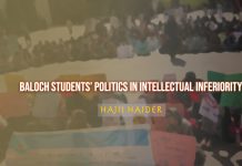 Baloch Students’ Politics In Intellectual inferiority – Haji Haider