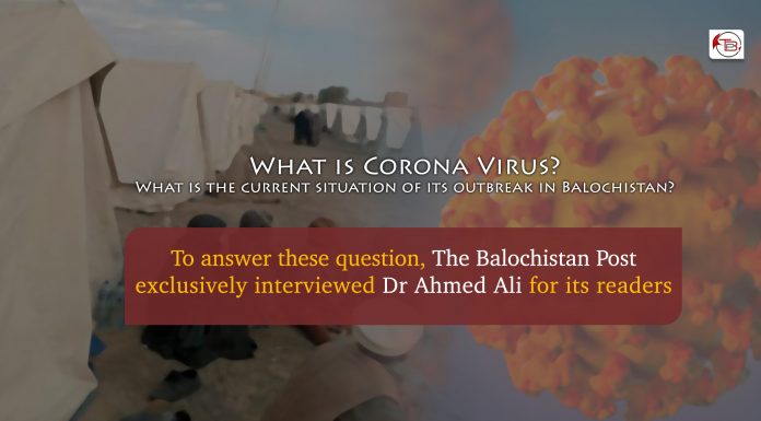 Interview with Dr. Ali Ahmed on the situation of Coronavirus in Balochistan.