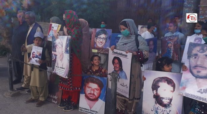 Quetta: Protest staged for ‘missing persons’ on Eid day