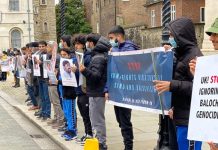 Sindhi Baloch Forum protests in UK against Enforced Disappearances