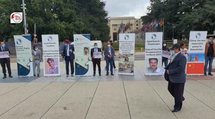 Geneva: Demonstration held against human rights violations in Balochistan and Sindh