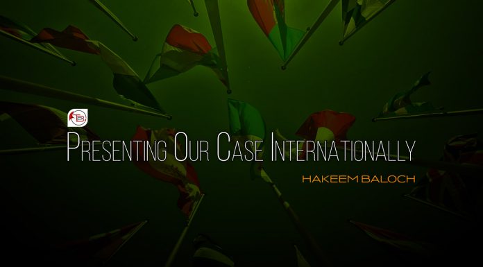 Presenting Our Case Internationally – Hakeem Baloch