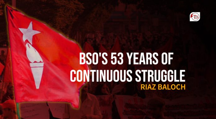 BSO’s 53 Years of Continuous Struggle – Riaz Baloch