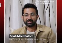 Baloch journalist wins prestigious reporting award