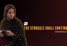 The Struggle Shall Continue – Hakeem Baloch