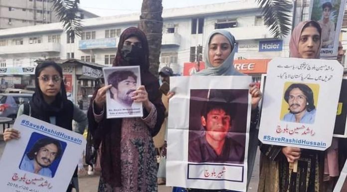 Demonstration held in Karachi on international human rights day