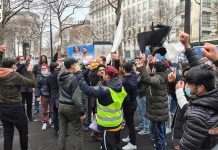 France: PTM holds protest in front of Pakistan embassy in Paris