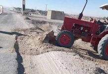 Civilians take it to themselves to repair roads and build schools