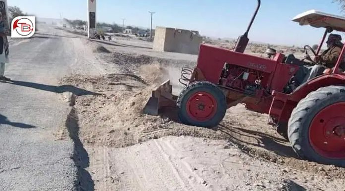 Civilians take it to themselves to repair roads and build schools