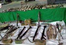 Mastung: Levies force claims arms and ammunition seizure