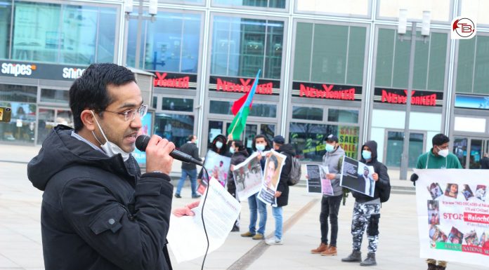 BNM Germany zone protests in solidarity with the families of the missing persons of Balochistan