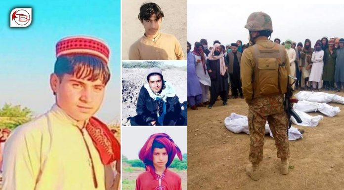 Jani Khel: Families continue sit-in with dead bodies of 4 teenagers for 5th day