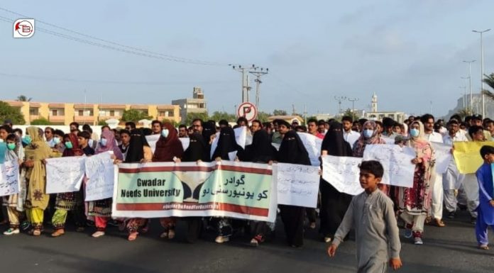 Students in Gwadar demand for a university in the port city