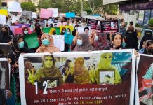 Twelve years of disappearance: Demonstrations in Karachi, foreign countries as activist threatens self-immolation