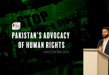 Pakistan’s advocacy of Human rights – Hakeem Baloch
