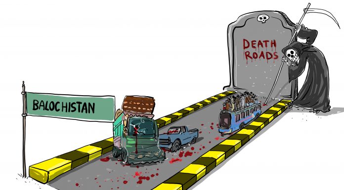 TBP Cartoon: Death Roads of Balochistan