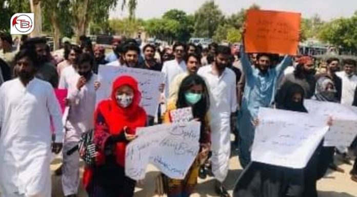 Demonstration held in Jamshoro in solidarity with Baloch students