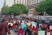 Protest rally held in Karachi for BSAC chairperson’s missing brother