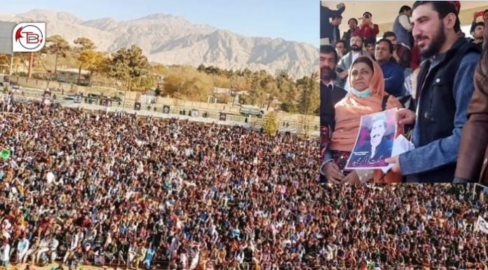 PTM holds gathering in Quetta for release of Ali Wazir and other leaders