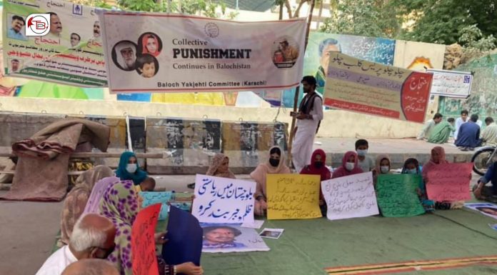 Protest held in Karachi against forced relocations, enforced disappearances