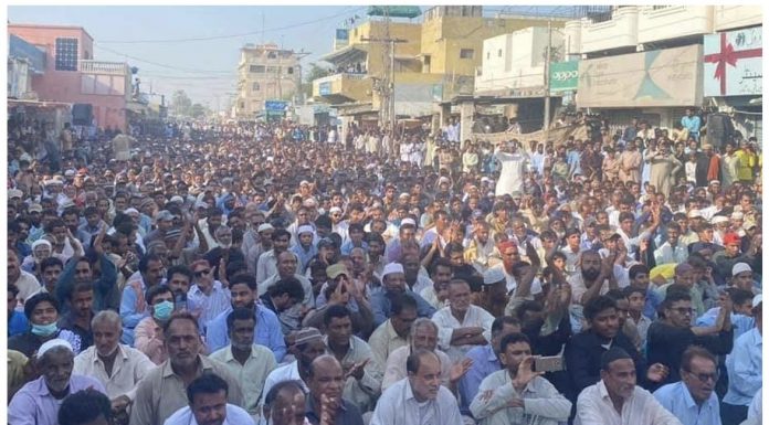 Gwadar: Protest continues for 20th day as people pour in from Karachi, Panjgur