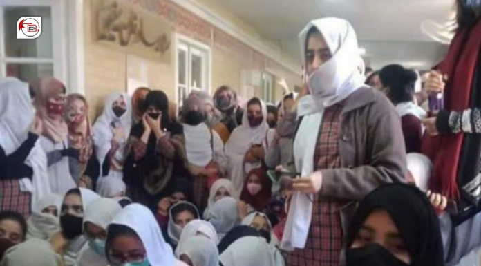 SBK Women’s University students protest for department recognition