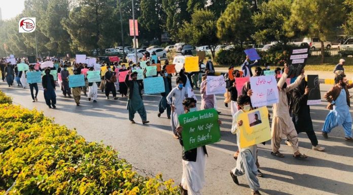 Islamabad: Families of Baloch missing persons hold demonstration ahead of World Human Rights Day