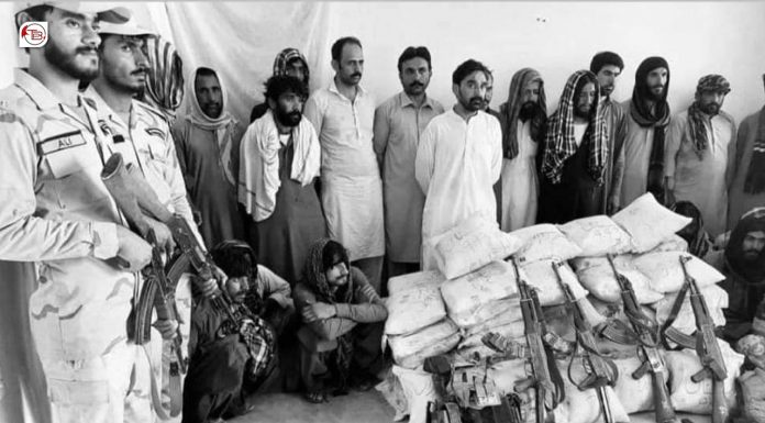 Panjgur: State-backed group arrested by locals for drug trafficking