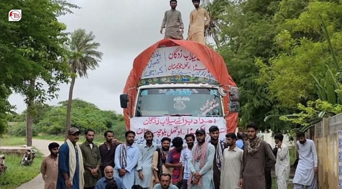 Social workers in Balochistan volunteer to help monsoon rain victims