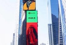Eva B becomes first Baloch featured on Times Square in NYC