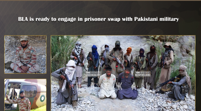 BLA says ready for prisoner swap talks with Pakistan army